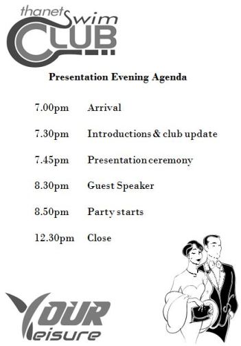 Presentation evening agenda