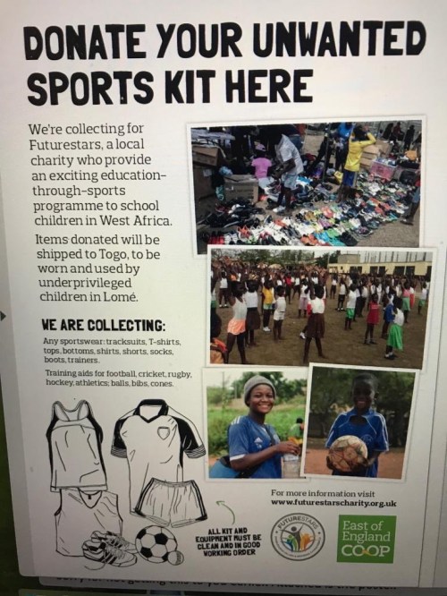 Charity Sports Kit donations